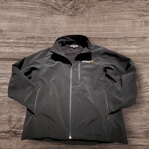 Kirkland Men's Black L Water Resistant Softshell Jacket. Excellent Condition. - Picture 2 of 16